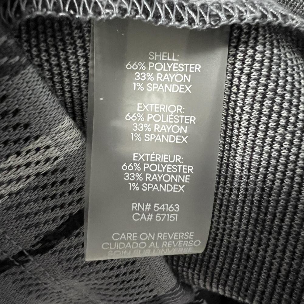 Calvin Klein Knit‎ Dress Womens 12 Black Gray Plaid 3/4 Sleeve Pullover Dressy - Picture 6 of 11
